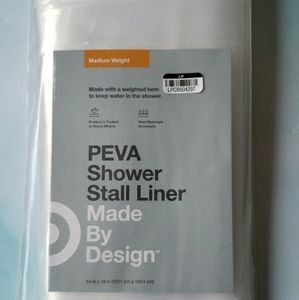 54" x 78" Six Gauge Peva Shower Liner Stall Clear